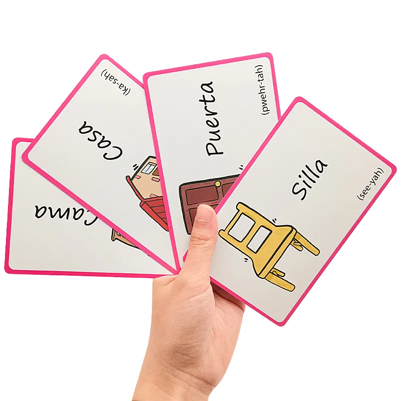 Stampa personalizzata flash Card educational Early children Learning Card games activity