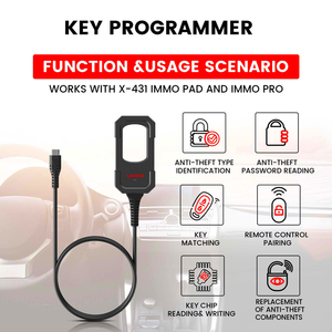 Starten Sie den X431 IMMO Key Programmer Remote Maker für die Remote-und Chip generierung mit Super Chip und 4 Smart Keys - Product Image 2