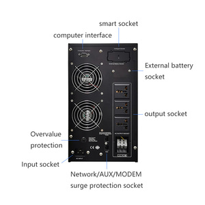3KVA/2.4KW ที่มีแบตเตอรี่ตะกั่วกรดในตัวสำรองเหมาะสำหรับใช้ในบ้านและห้องคอมพิวเตอร์ขนาดเล็ก - Product Image 3
