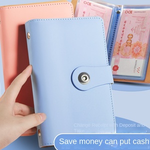 Red Cash Storage <strong>Notebook</strong> Protective Cover Commemorative Banknote Coin Collection for Internet Rich Commemorative Deposit Book
