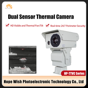 Venda direta da fábrica Long Range PTZ Thermal Camera 5km Human Motion Tracking Vehicle Montado para a imagem térmica ao ar livre