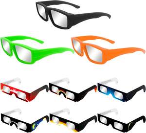 نظارات ثلاثية الأبعاد ثلاثية الأبعاد للكريسماس بشعار مخصص نظارات حجاب من الورق للأجازات بأضواء الألعاب النارية - Product Image 2