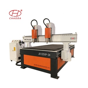 Máquina enrutadora CNC de doble cabezal con sistema de Control DSP 1325 para cabecero de grabado en madera 3D - Product Image 1
