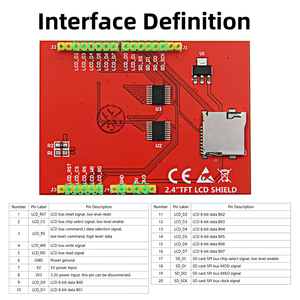 2.4 pollici SPI LCD Touch Screen Monitor 320*240 RGB 65K modulo Display LCD a colori per Arduino