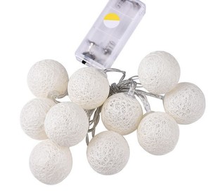 Tira de luces LED de algodón, funciona con pilas, para decoración interior de Navidad - Product Image 6