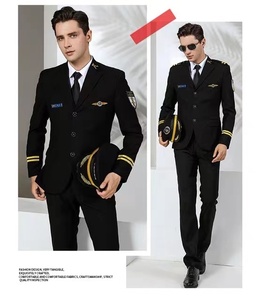 Özel Pilot üniforma havacılık üniforma havacı uçuş görevlisi erkekler güvenlik tulum iş elbiseleri kostüm - Product Image 6