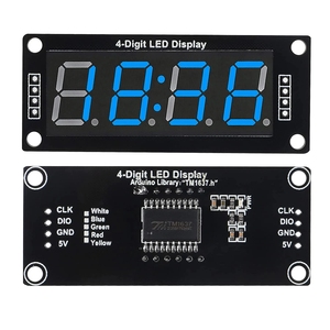 TM1637 Display a LED da 0.56 pollici tubo digitale decimale 7 segmenti orologio a 4 cifre modulo a doppio punto scheda Driver seriale 5 colori - Product Image 6