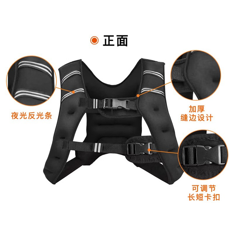 Noir/bande réfléchissante-8kg/double boucle/fitness avancé