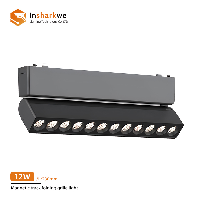 Black Folding Grille Light 12W