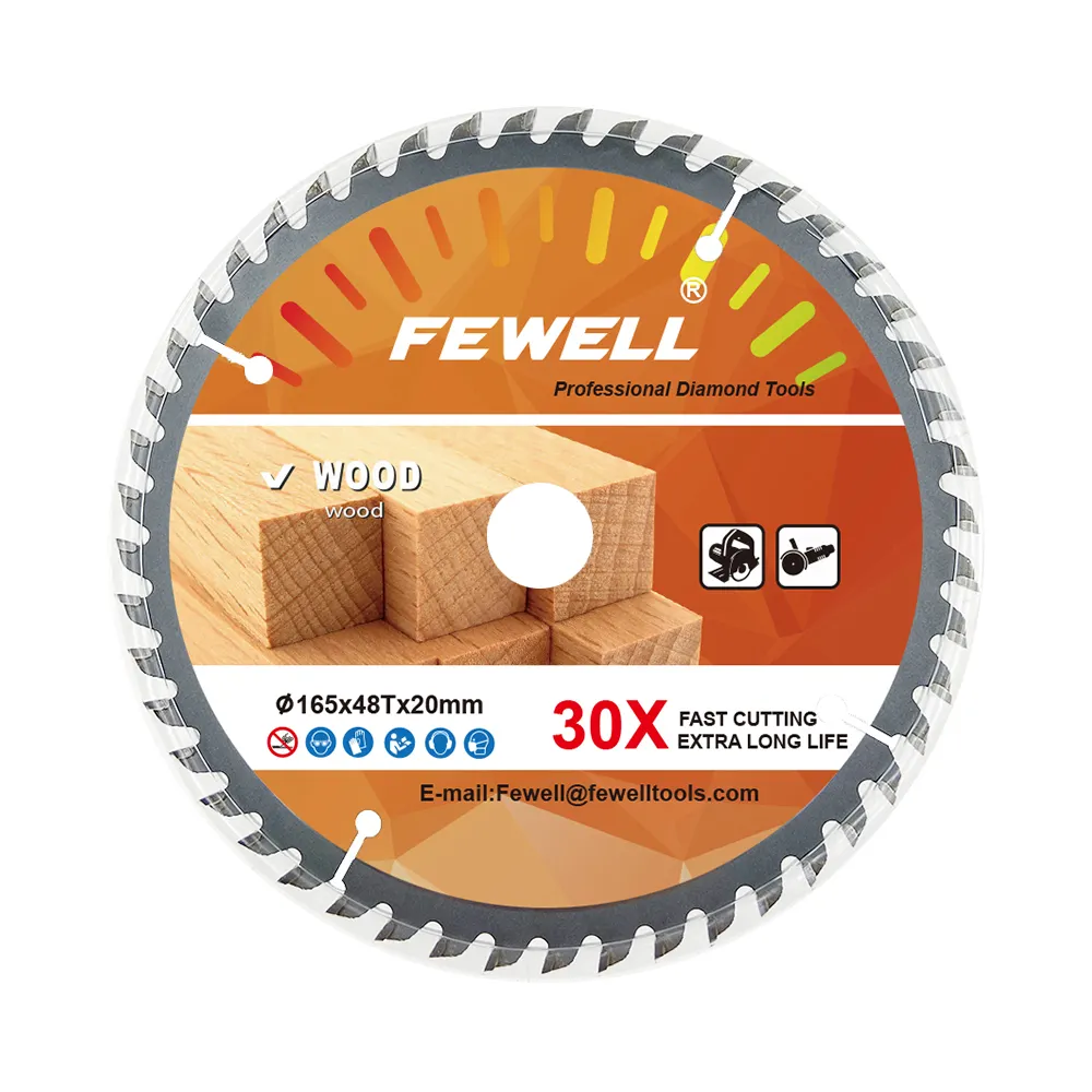 Hoja de sierra circular tct para cortar madera, calidad Premium, velocidad rápida, 165x2,0/1,4x48T x 20mm