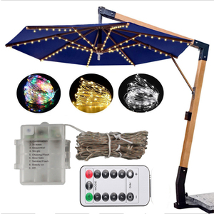 LED Umbrella String Light Wasserdicht 8 Beleuchtungs modus mit Fernbedienung für Camping zelte Weihnachten - Product Image 5