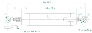 KPC-Linear sensor mit Analoga usgang des Fisch augen gelenks für Klein hub-und Schwenk maschinen für die industrielle Automatisierung
