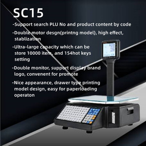 Commercial Digital Price <strong>Computing</strong> Scale with Thermal Label Printer, Electronic Weight Scale,Digital Scale Food Retail <strong>Store</strong> - Product Image 5