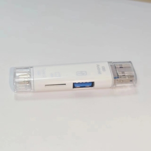 适用于安卓笔记本电脑坞站OTG C型适配器的OTG读卡器5合1 USB2.0 C型USB微型USB标清/TF存储卡读卡器 - Product Image 3