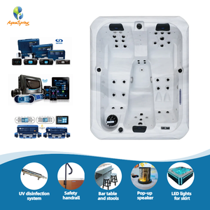 Aquaspring consiglia getti 36 pz e vasca idromassaggio 3 posti jacuzzi con pompa di calore idromassaggio con sistema di controllo Balboa - Product Image 2