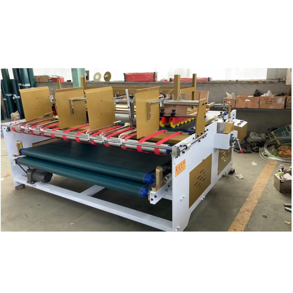 Dongguang Preço De Fábrica Imprensa Tipo Pasta Gluer Máquina Para Embalagem Fazendo Caixas De Papelão