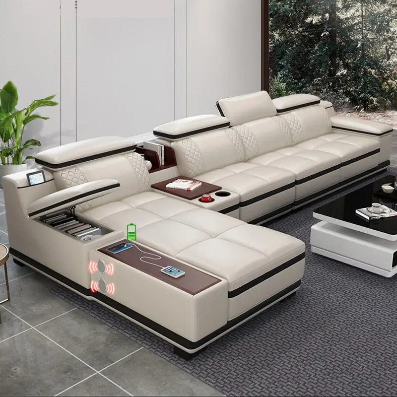 Global de hot-venda feliz conjunto de sofás sofá de couro com muitas cores diferentes projetos