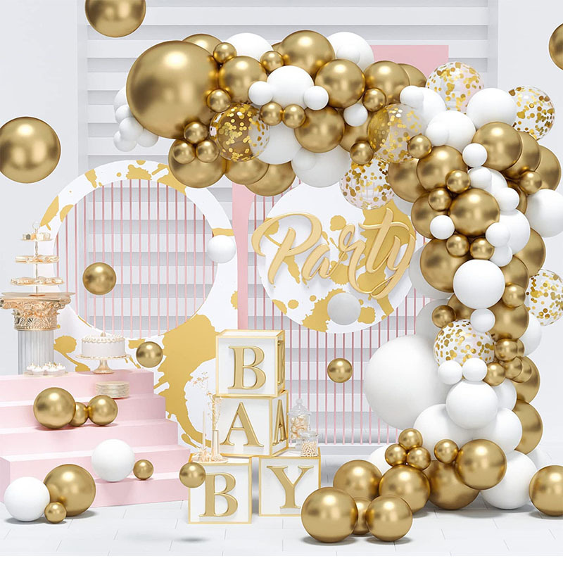 Abito bianco oro