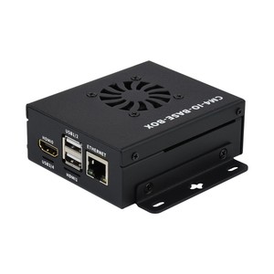 Мини-компьютер на базе вычислительного модуля Raspberry Pi 4 (не входит в комплект), Mini IO Board Lite Ver, металлический корпус, с охлаждающим вентилятором - Product Image 1