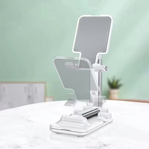 Cute Cartoon Milk Tea Dobrável Mesa Suporte do telefone para IPhone para IPad Tablet Portátil <span class=keywords><strong>Multi</strong></span> função Telescópico Telefone Suporte