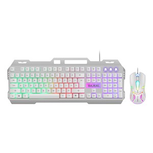 Panel de Metal ergonómico con retroiluminación LED, teclado y ratón para videojuegos con cable, Combo de teclado y ratón 2 en 1, venta al por mayor - Product Image 4