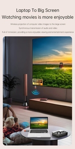 Wireless <strong>HDMI</strong> Video Transmitter and Receiver Extender Kit TV Stick Dongle <strong>Adapter</strong> for PC Camera Laptop to Projector Monitor TV - Product Image 2