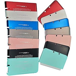 Nslimey ฝาครอบแผงหน้าปัดด้านหน้าด้านหลังเคสด้านบน & ด้านหลังสำหรับ3DS XL / 3DS LL คอนโซลเกม