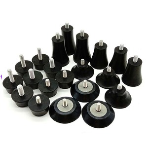 橡胶脚带螺丝可调脚M8可调脚用于户外桌腿整平机 - Product Image 1