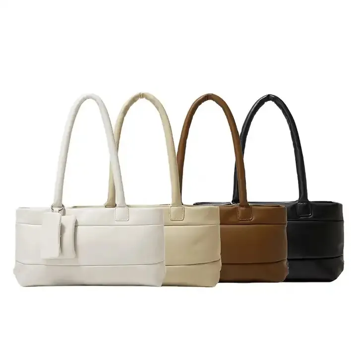女性のためのファッション高級ソフトレザートートバッグ大容量ふくらんでいるトートバッグ小さなバッグトップハンドルメッセンジャーバッグ