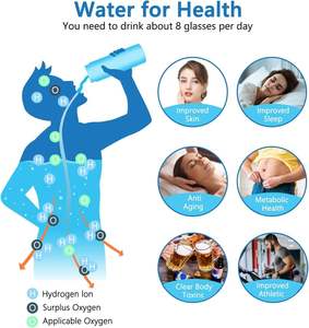 智能瓶氢碱性电离富氢水瓶离子发生器便携式纳米氢水瓶 - Product Image 4