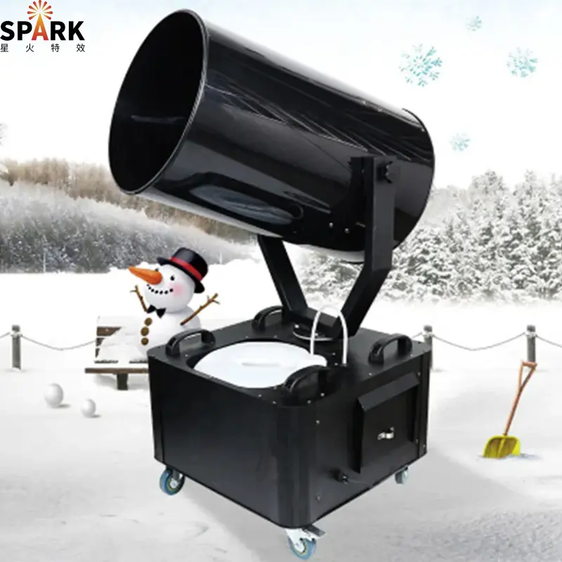 Sp 90 Graden Moving-Head 3000W Dmx Wielen Grote Sneeuw Jet Machine Schuimende Machine Sneeuw Making Machine