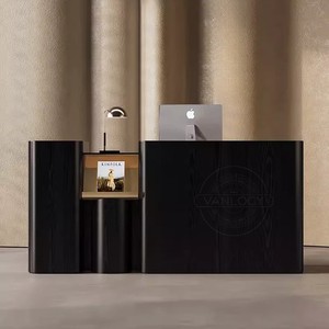 现代设计高品质办公室前台接待台l形前台沙龙接待台 - Product Image 4