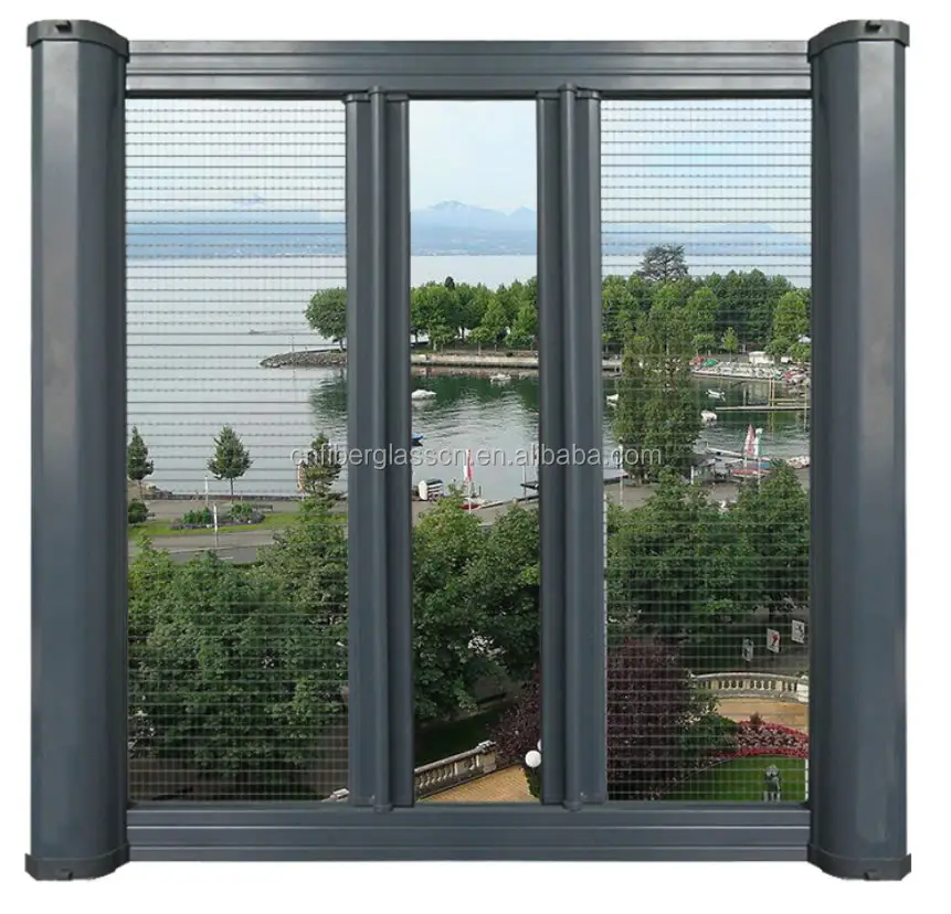 Fly screen con telaio in alluminio 100x120 protezione contro gli insetti bianchi per finestra