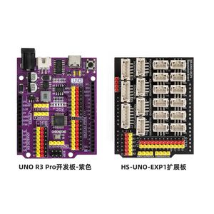 Fabrika Outlet UNO R3 geliştirme kurulu ATmega328 programlama kontrol panosu EXP1 genişletme kartı veri kablosu ile