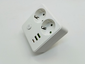 Adaptador de enchufe estándar europeo, enchufe multifuncional, enchufe USB de expansión uno a múltiple y tipo C - Product Image 3