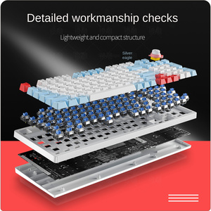 97 Tasten kabelgebundene mechanische Achsen-Tastatur Tasten-Technologie Tastaturen mit zwei Modi für PC Computer Gamer Tablet