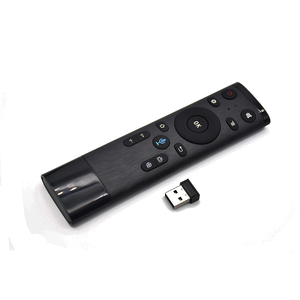 スマートTV用ユニバーサルワイヤレスAndroidエアマウスジャイロスコープミニキーボードボイスエアフライリモコン - Product Image 1