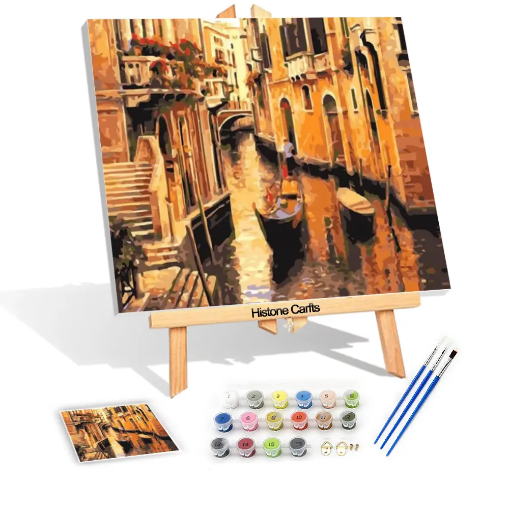 Bán Buôn 40X50Cm Thành Phố Bán Nóng Thành Phố Nước Venice Ý Tranh Sơn Dầu Theo Số Trang Trí Nội Thất Sơn Theo Số Để Trang Trí