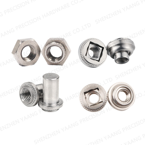 Çin üretimi 2-56 3-48 4-40 6-32 çelik hizalama Press-Fit fındık sac için 18-8 paslanmaz çelik kendinden perçinli fındık - Product Image 2