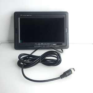 Truck Bus MDVR Headrest Car <strong>Monitor</strong> 1024x600p Resolution TFT LCD RGB <strong>Backup</strong> Camera AHD/CVBS Support 4 Pin Aviation Connector - Product Image 3