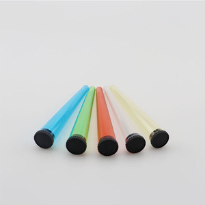 OEM Custom Printed Logo Empty Plastic <strong>Tube</strong> 98-116mm Colored Stretch Cartridge <strong>Tube</strong> with Flip Top Cap for Deodorant Packaging - Product Image 5