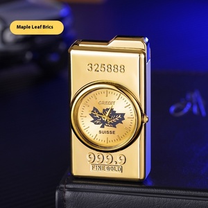 New Arrivals 2024 Electric Watch <strong>With</strong> Torch Flower <strong>Lighter</strong> Creative Dial Inflatable <strong>Clock</strong> Fine Gold 999.9 - Product Image 5