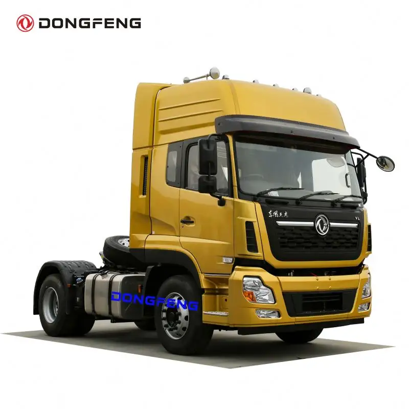 Dongfeng หัวรถบรรทุกมือสอง LHD และ RHD,พร้อมเครื่องยนต์ Cummins หรือเครื่องยนต์ Yuchai E0 E2 E3 E5 E6รุ่นมาตรฐานสำหรับตัวเลือก