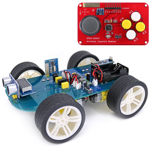 Easy-Plug 4WD Wireless JoyStick 315MHz Fernbedienung Gummi rad Getriebe motor Smart Car Kit mit Tutorial für Arduino