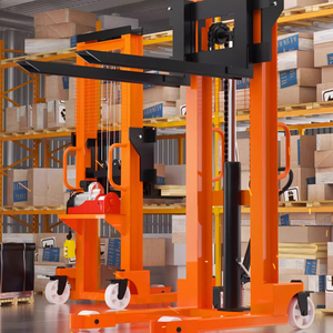 SYNGE Electric Forklift 2-ton Small Station Driven Walking <strong>Loading</strong> <strong>and</strong> <strong>Unloading</strong> Truck Hydraulic Lifting Stacker 1-ton Stacker - Product Image 5