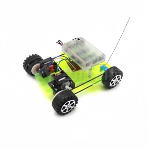 <strong>DIY</strong> Dual Motor Four-way <strong>Remote</strong> <strong>Control</strong> <strong>Car</strong> Steam Education Creative Handicraft Popular Science Toys Technology Small Production - Product Image 3