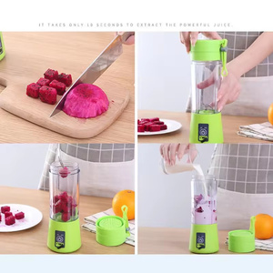 Customized Color Mini Juicers 6 Blades Portable Usb Blender 2 <strong>Cups</strong> 400ML Juicer Extractor Machine <strong>Mixer</strong> for Kitchen - Product Image 4
