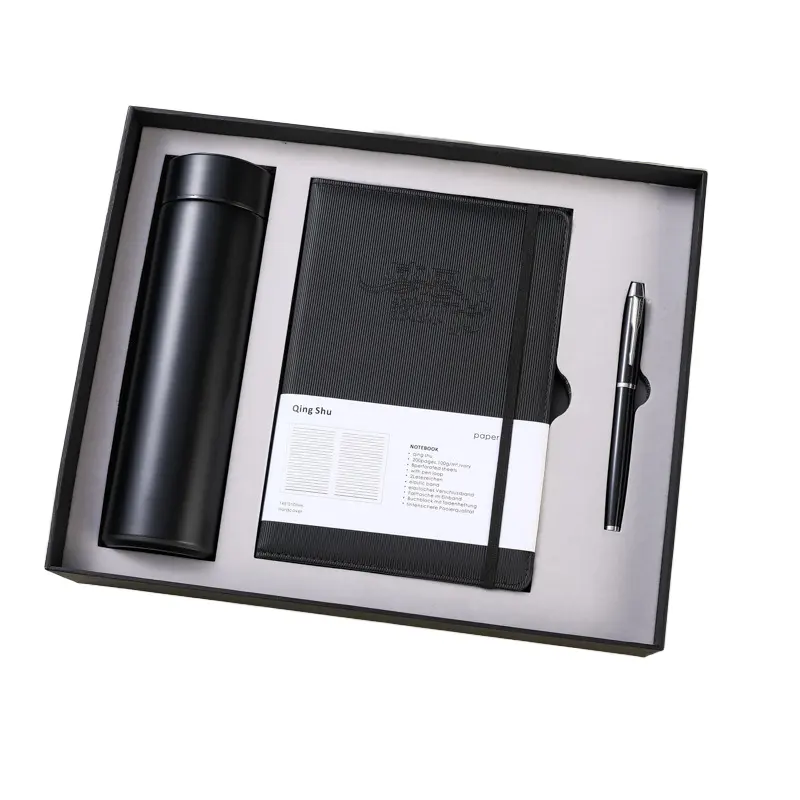 Set de regalo corporativo regalo de negocios promocional de lujo Venta caliente Planificador Diario Cuaderno Impresión de aduanas 2024 productos de tendencia