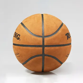 Baloncesto de cuero con estampado de logotipo profesional personalizado a granel