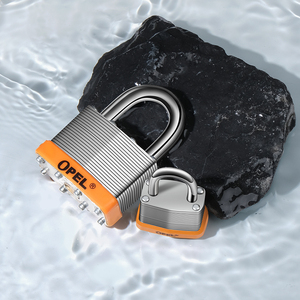OPEL Durable Anti-Theft Gray Iron Steel Padlock Multifunctional Safe Locker Security Door <strong>Lock</strong> with <strong>Key</strong> Unlock Way Great Price - Product Image 5